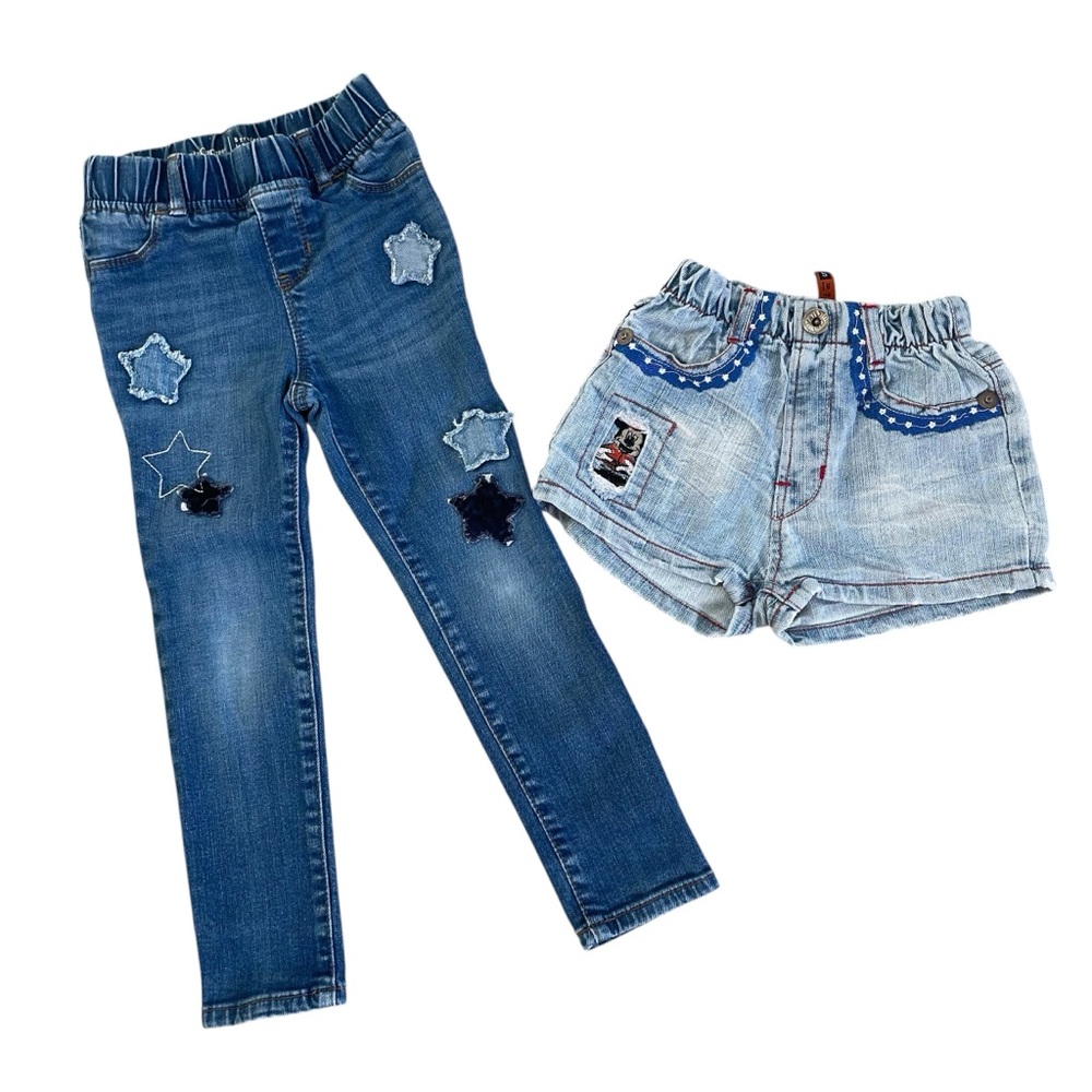 Size 5 denim star Pants & Denim Mickey Mouse Shorts